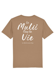 T-Shirt - Adult - Camel - White